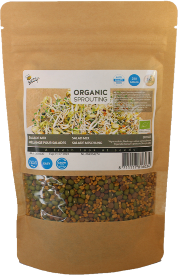 Salade mix zaden, Organic Sprouting Grootverpakking | BIO