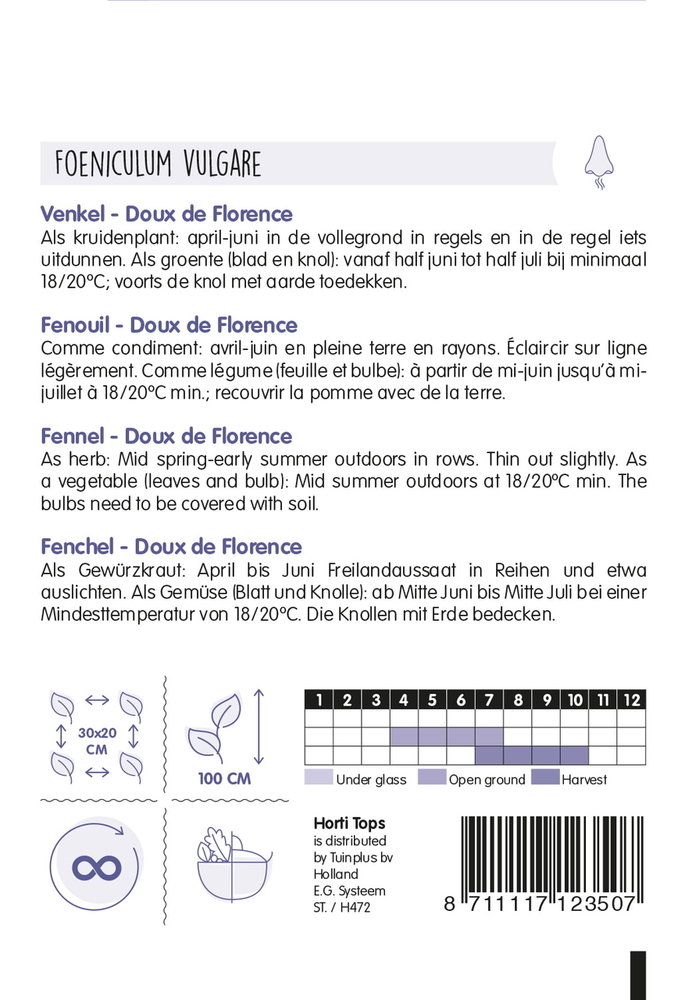 Venkel zaden, Doux de Florence