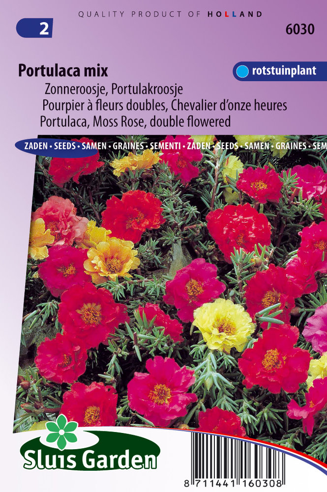 Portulaca Zaden, Zonneroosje (mix)