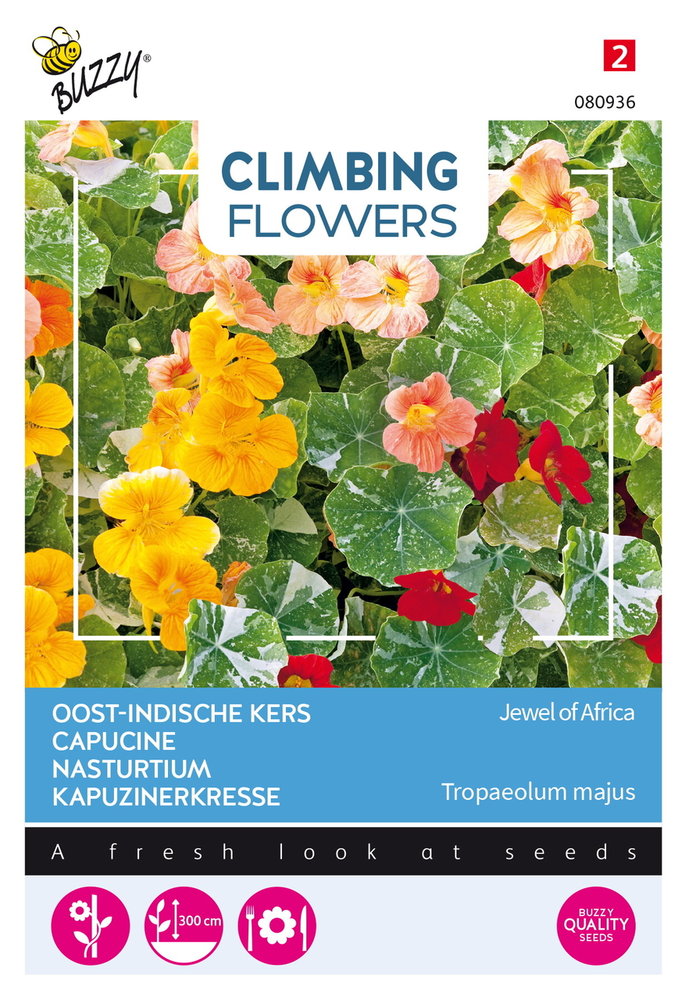 Oost-Indische Kers Zaden, Tropaeolum majus