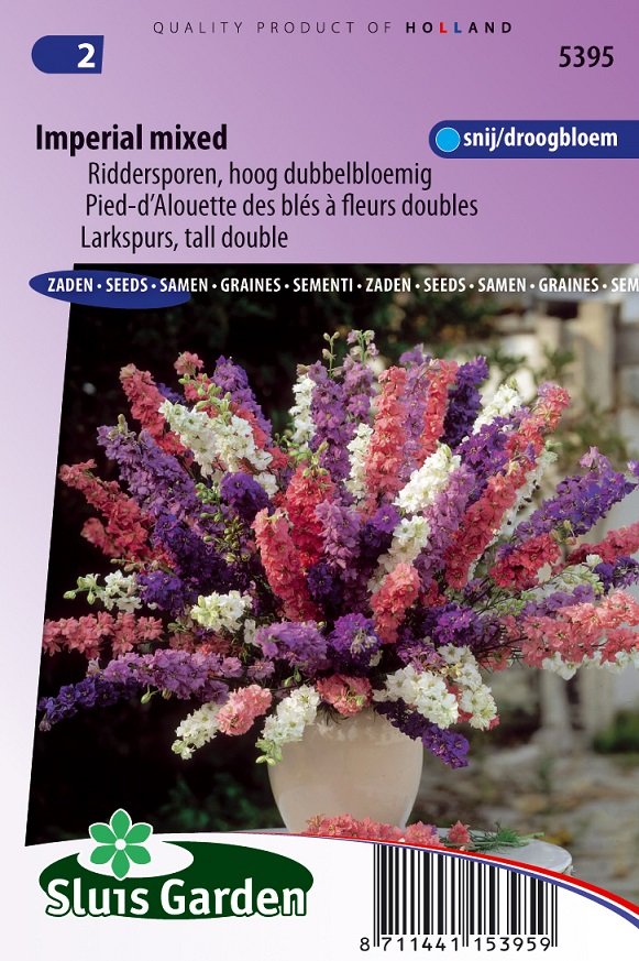 Ridderspoor Zaden, Imperial Mix (Delphinium)