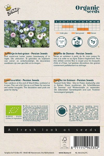 Juffertje-in-het-groen zaden, Mix | BIO