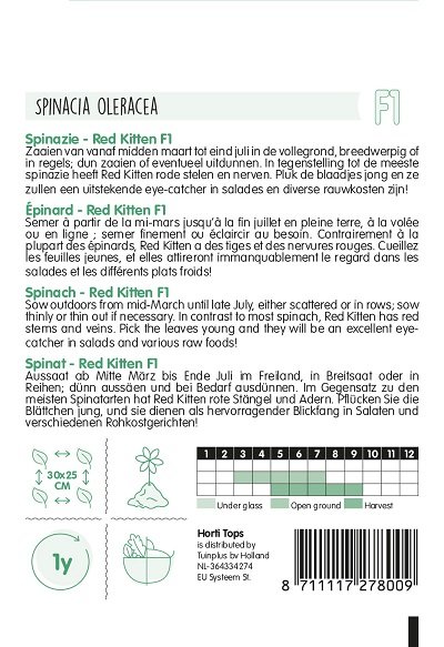 Spinazie zaden, Red Kitten F1