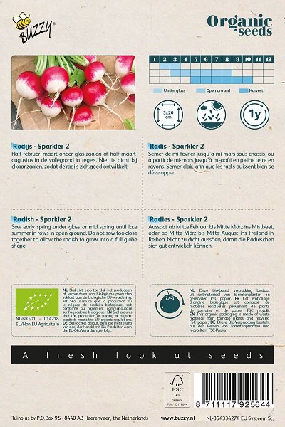 Radijs zaden, Sparkler 2 | BIO