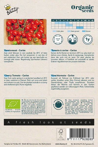 Tomaat zaden, Cerise biologisch (Tomaten) | BIO