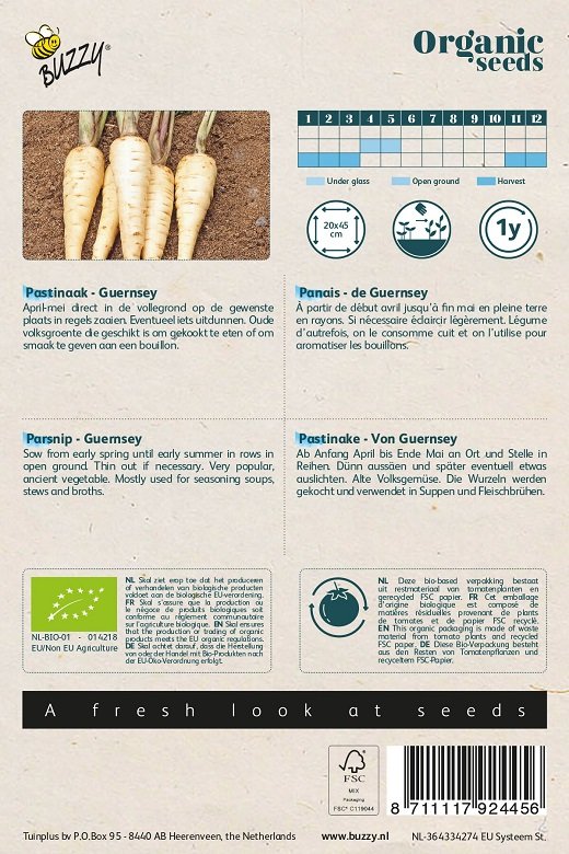 Pastinaak zaden, Guernsey | BIO