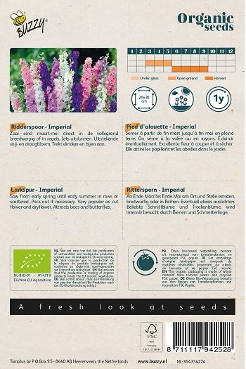 Ridderspoor zaden, Imperial Delphinium | BIO