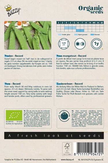 Peulen zaden, Record | BIO