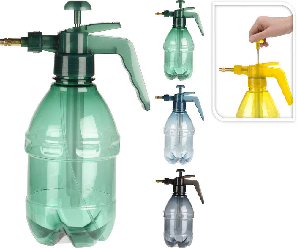 Plantensproeier, Fles met drukspuit