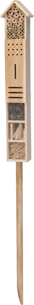 Insectenhotel op paal, incl. stok
