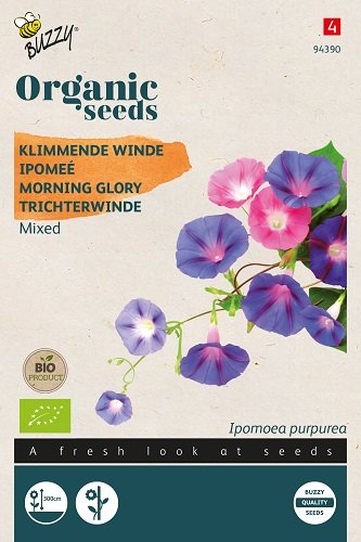 Klimmende Winde Zaden, Morning Glory Gemengd | BIO