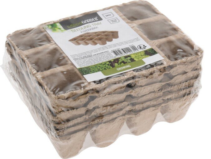 Papieren Kweekpotjes, 4 x 4 centimeter (5 trays)