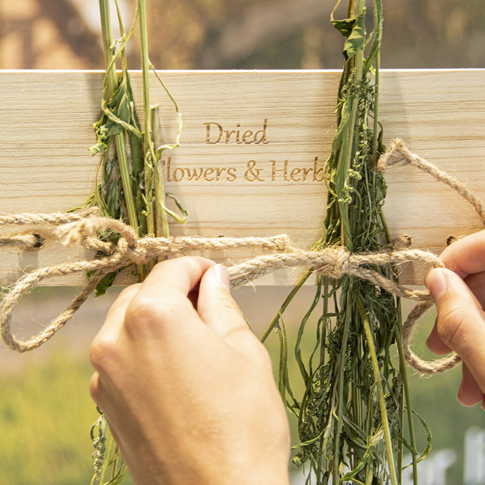 Bloemen- en kruidendroger, Droogrek touw (Hanger)