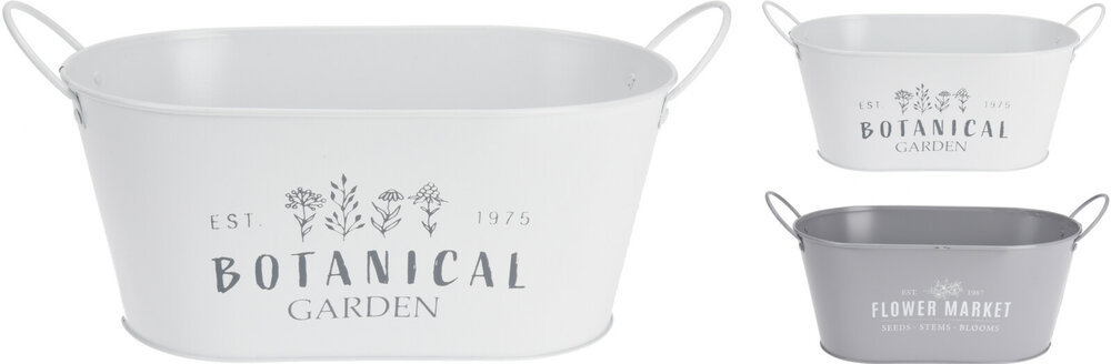 Plantenteil, teiltje metaal (grijs/wit)