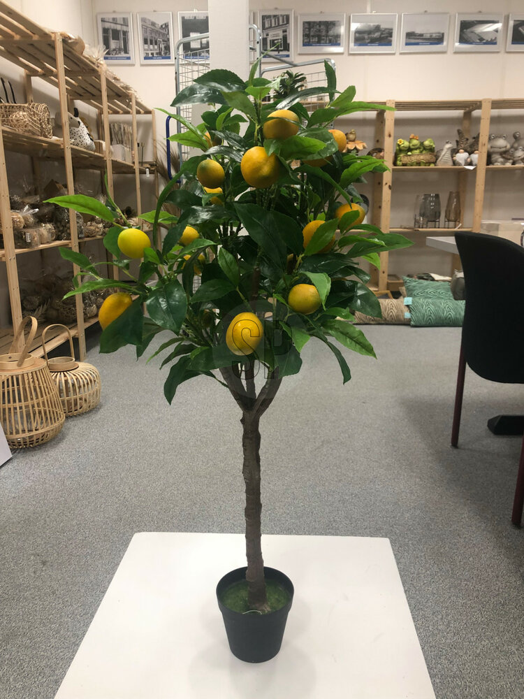 Citroenboom, Kunstplant in pot (115 cm)