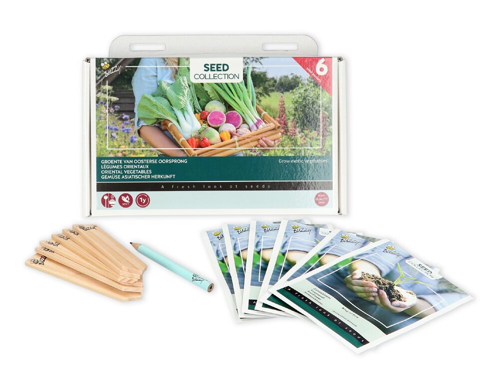 Oosterse groenten zaden, Collectie van 6