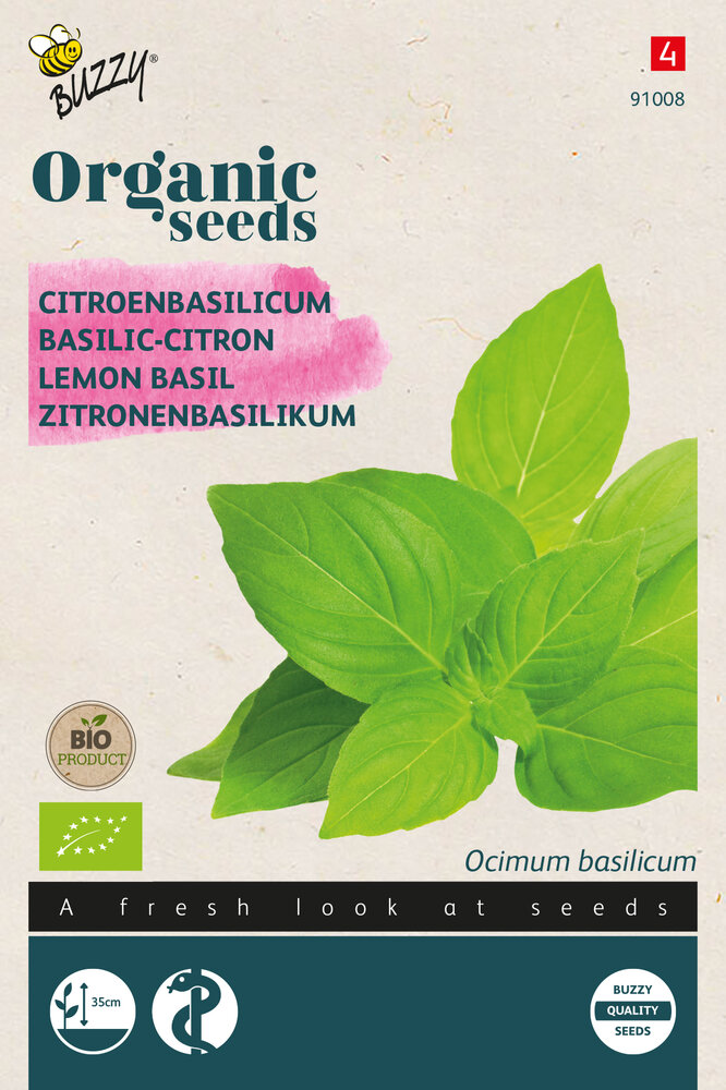 Basilicum zaden, Citroenbasilicum | BIO