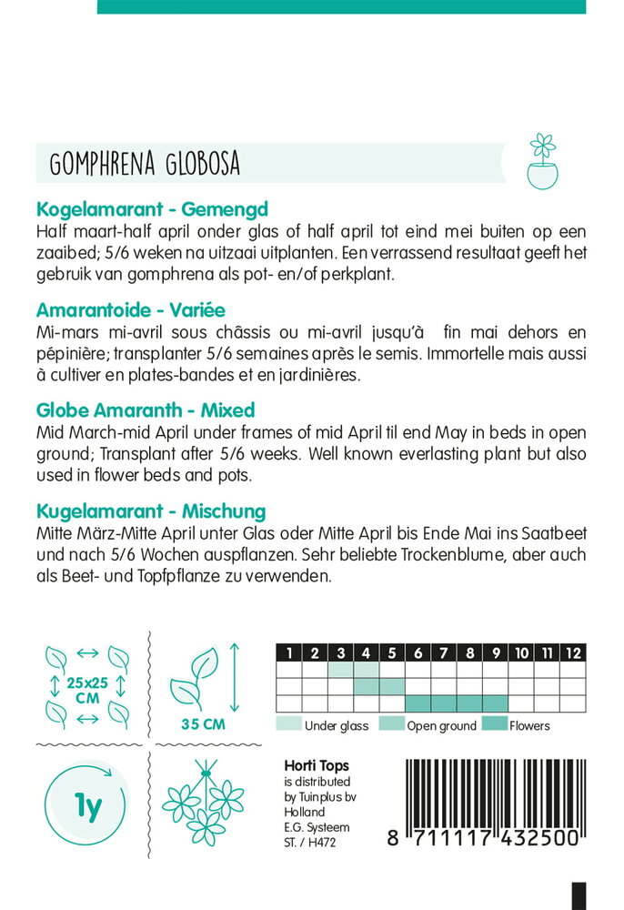 Kogelamarant zaden, Mix