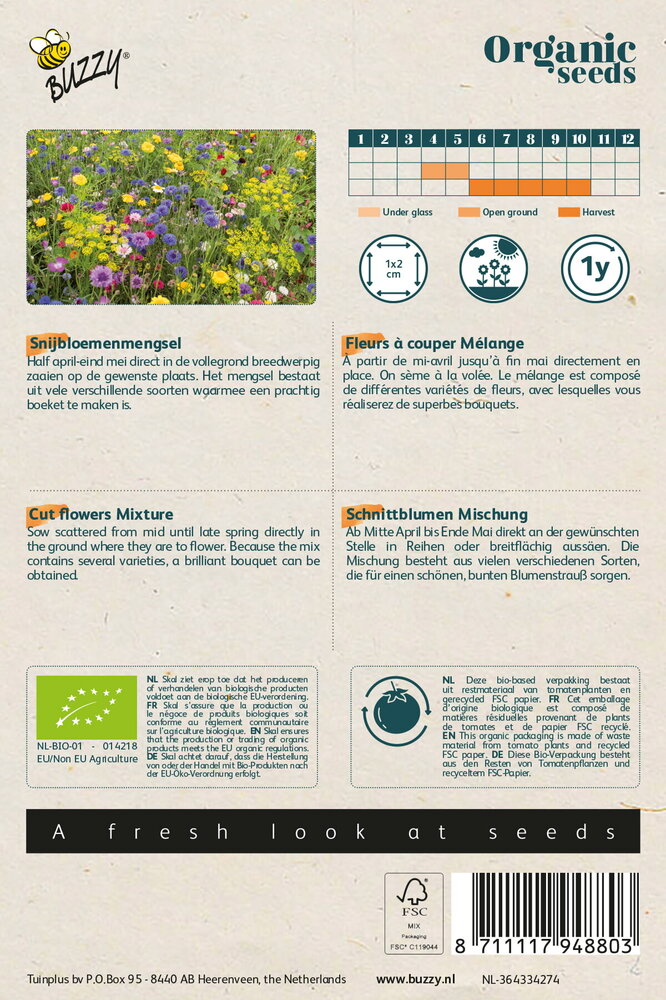Bloemenmengsel zaden, Snijbloemen | BIO