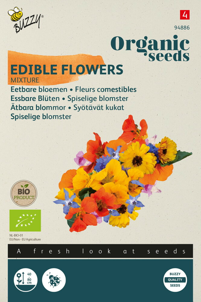 Bloemenmengsel zaden, Eetbare bloemen | BIO