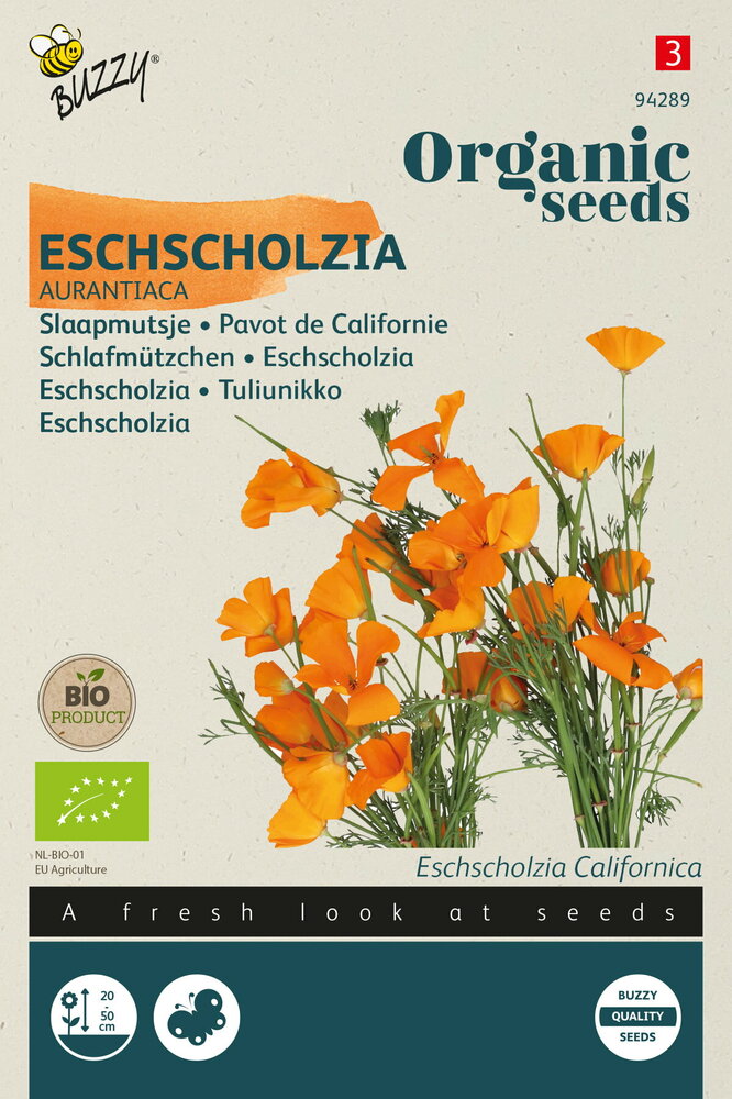 Slaapmutsje zaden, Eschscholzia aurantiaca | BIO