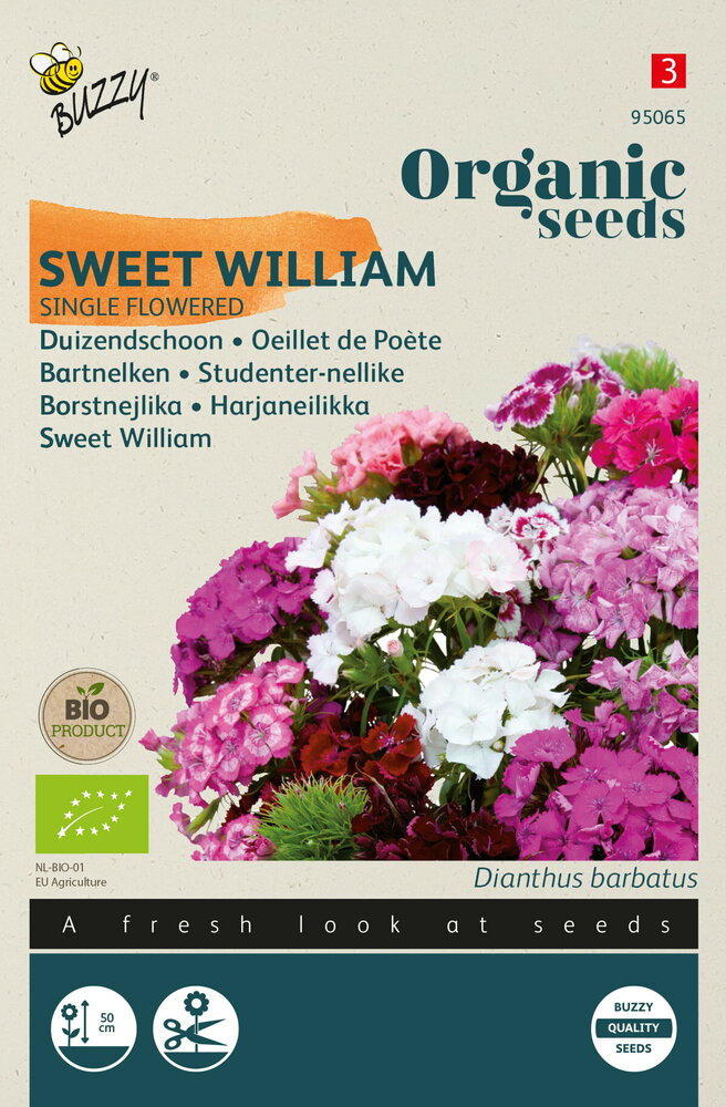 Duizendschoon zaden, Sweet William | BIO