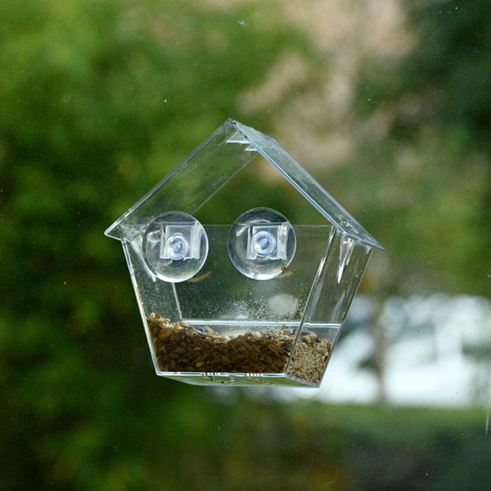 Raamvoederhuisje, Vogelvoerhuis Transparant