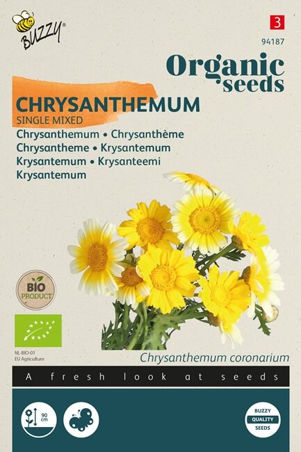 Ganzenbloem zaden, Chrysanthemum coronarium | BIO