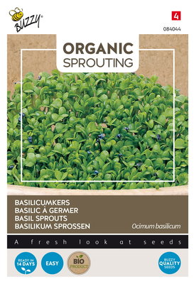 Basilicumkers Zaden, Organic Sprouting | BIO