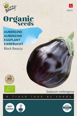 Aubergine Zaden, Biologisch Black Beauty | BIO