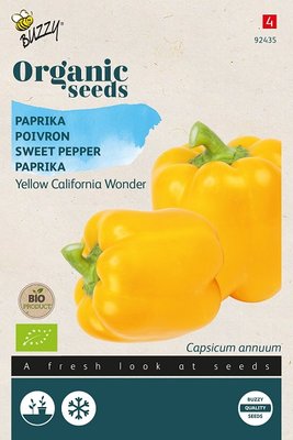 Paprika zaden, Biologische California Wonder Yellow | BIO